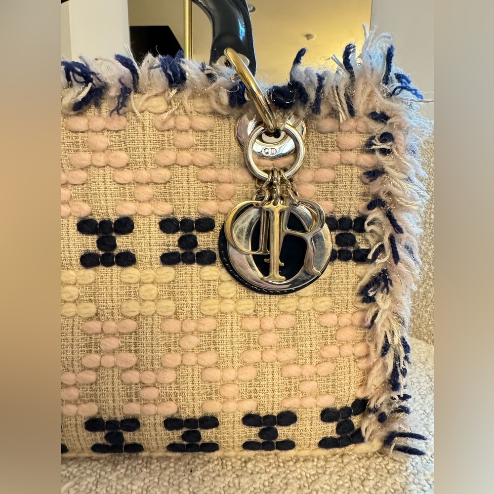 Authentic Dior Tweed Multicolor Medium - image 4